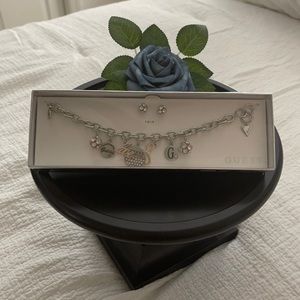 Two Tone Guess Charm Bracelet